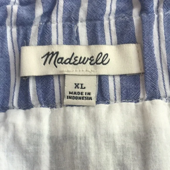 New: Madewell Paperbag Button Front Midi Skirt with Pockets - Picture 9 of 14